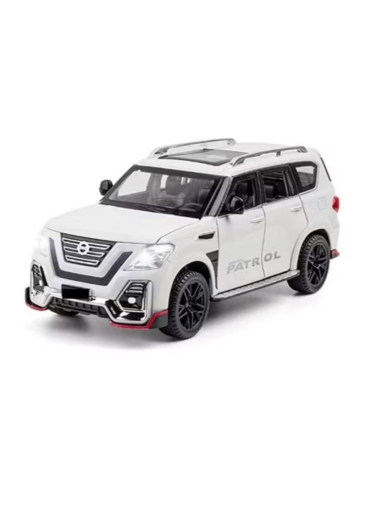 Nissan Patrol Alloy Car Model Diecast 1:24 (White) - Image 1